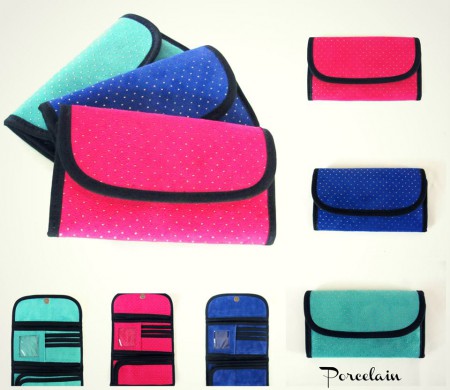 Art 1044 billeteras de microfibra con tachas $150